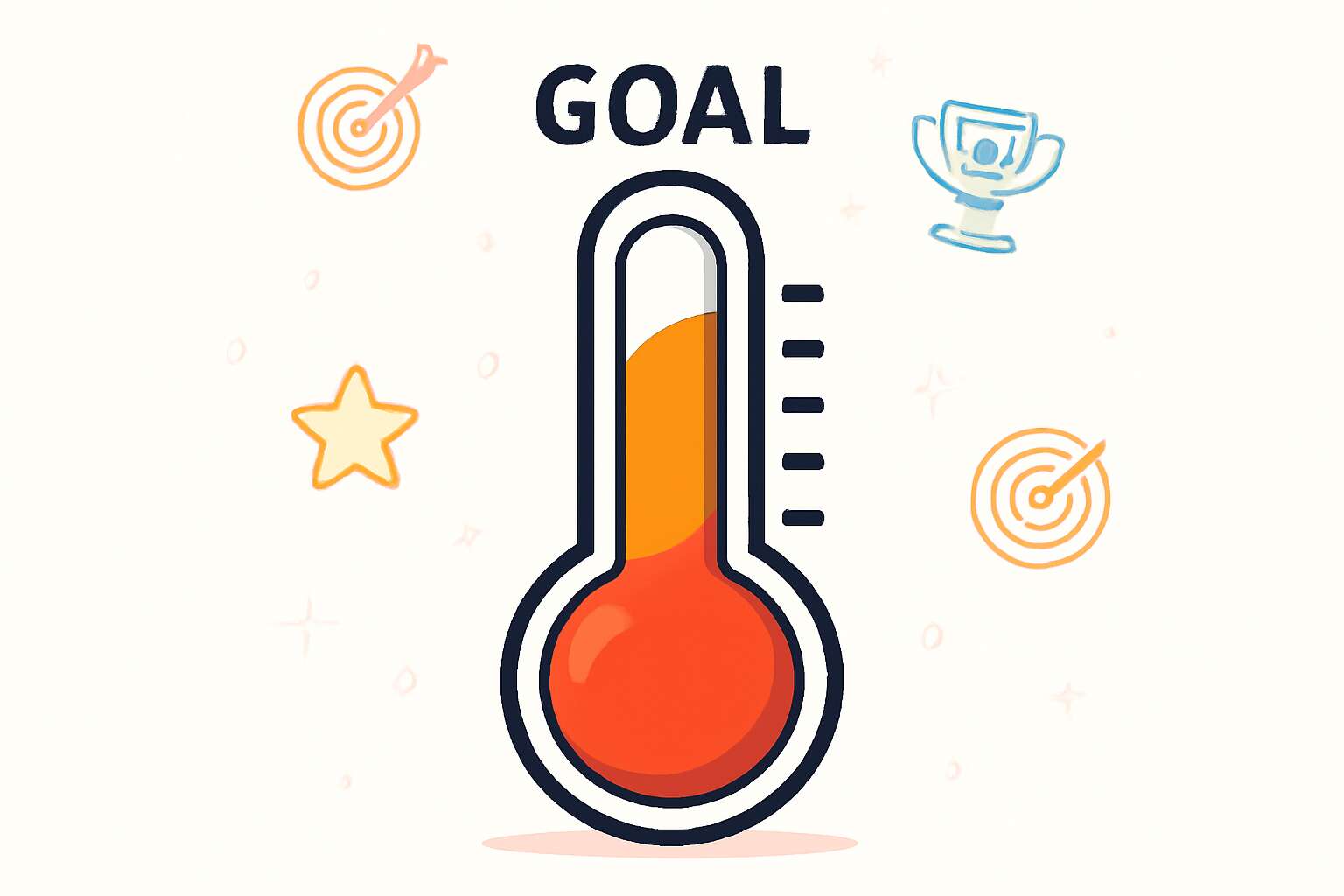 thermometer to goal