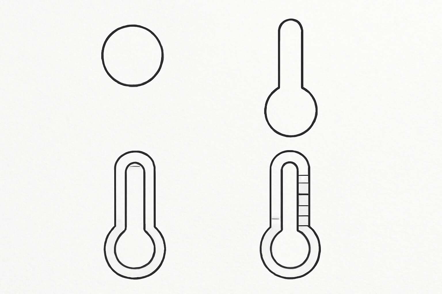 thermometer easy drawing