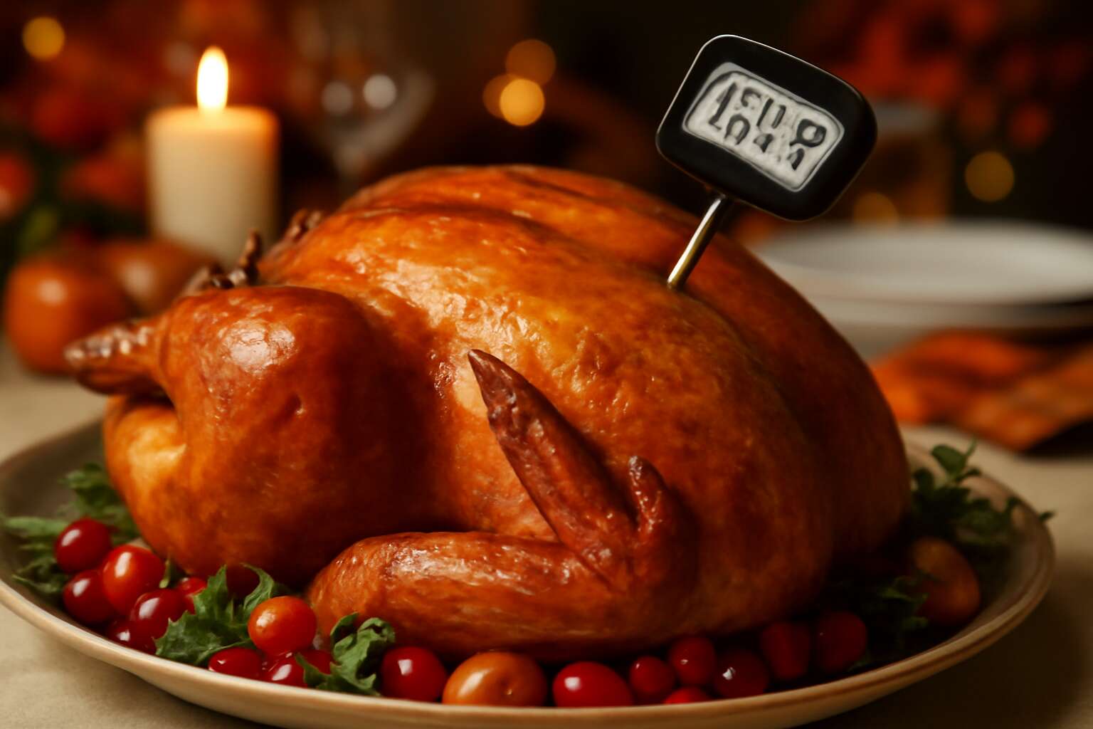 where thermometer turkey
