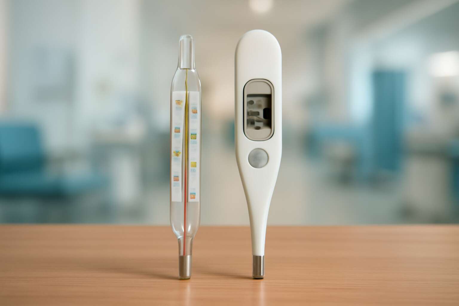how is clinical thermometer different from digital thermometer