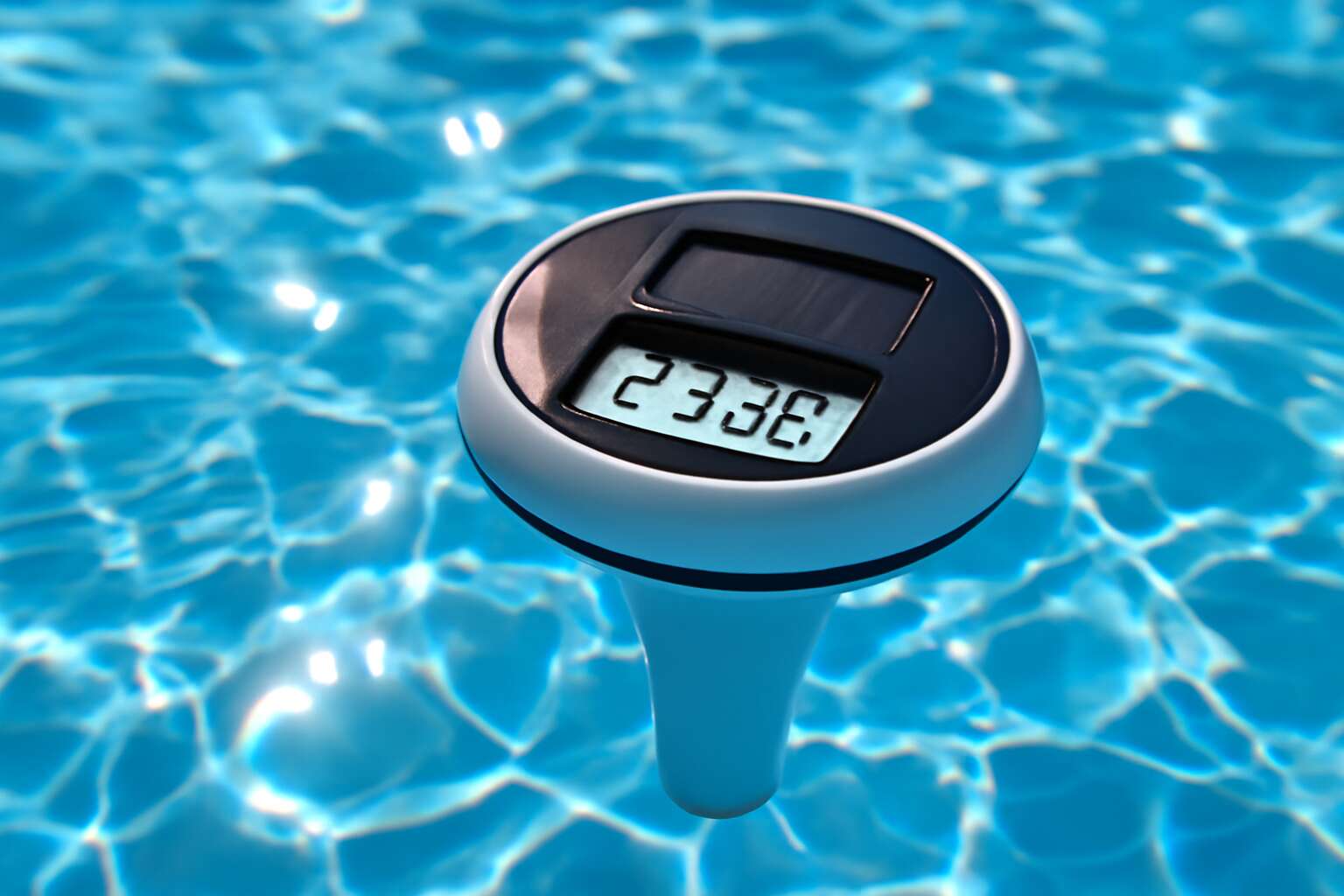solar pool thermometer