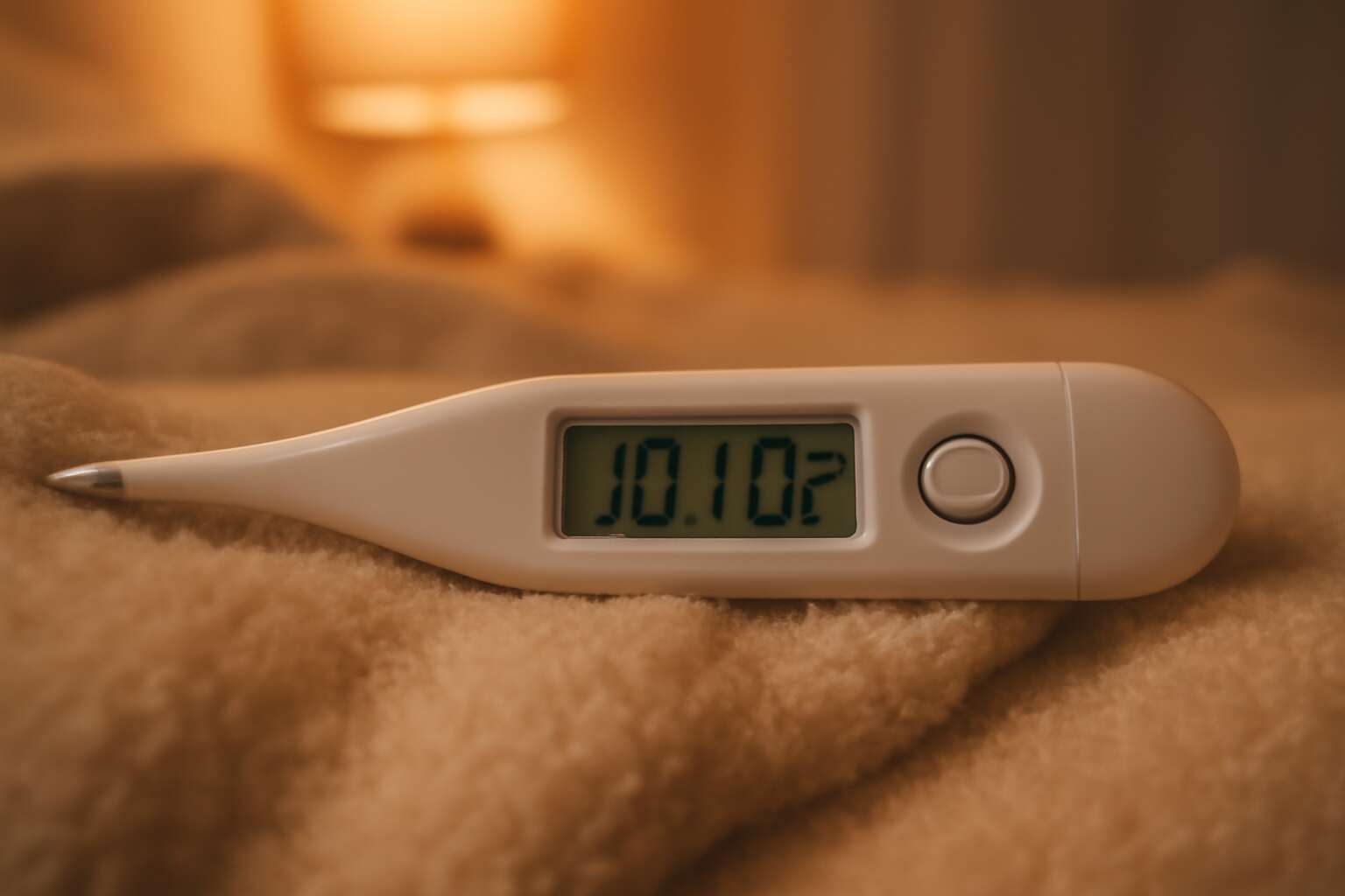 thermometer with 101 fever