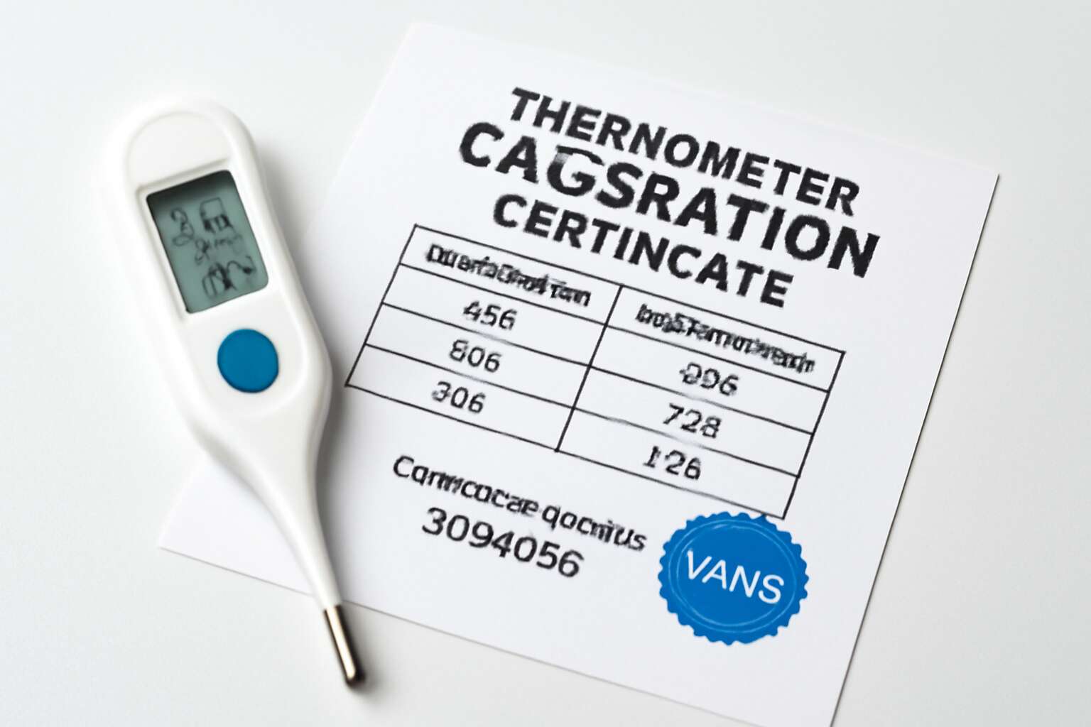 thermometer calibration certificate