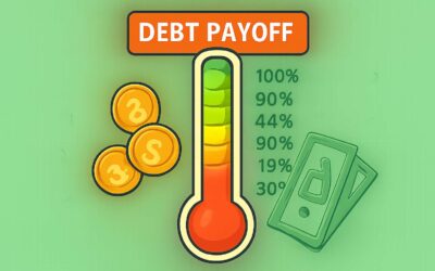 Crush debt milestones with a debt pay off thermometer: watch your progress soar