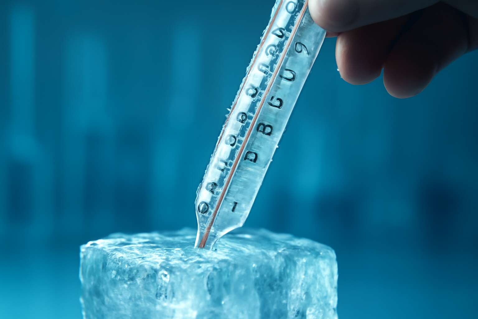 generated_image_69d14f65c08f5.jpg when a thermometer is taken from the melting ice to