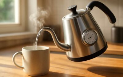 Brew perfection starts with a kettle with thermometer for perfectly timed tea.