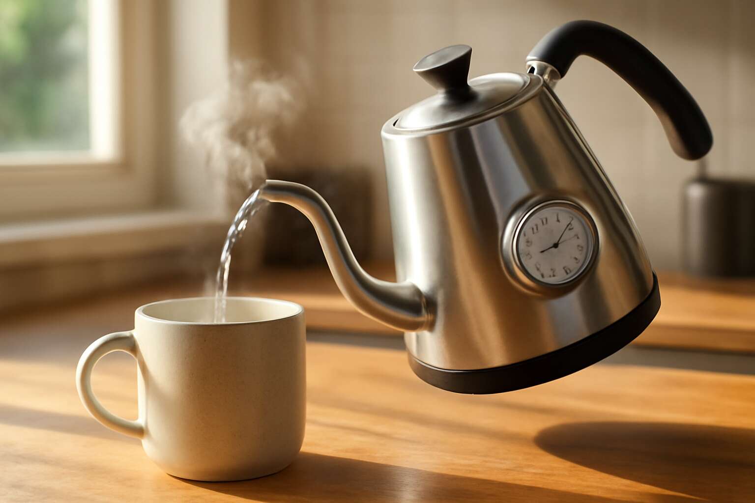 kettle with thermometer