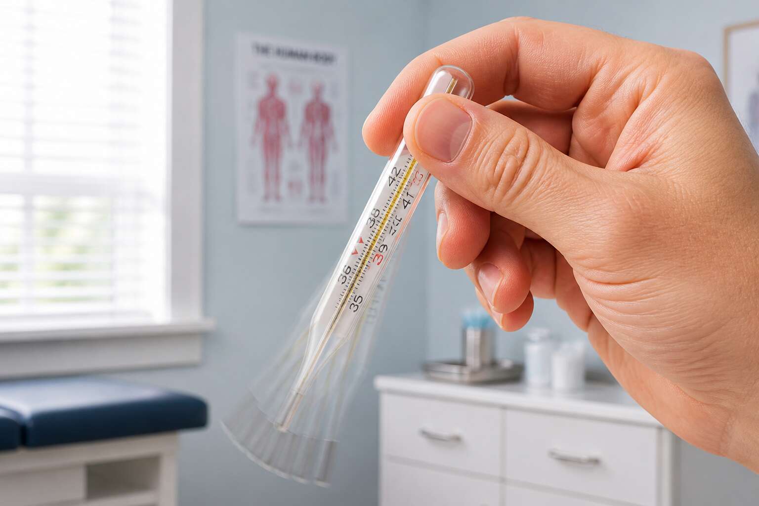 why thermometer shaken after use